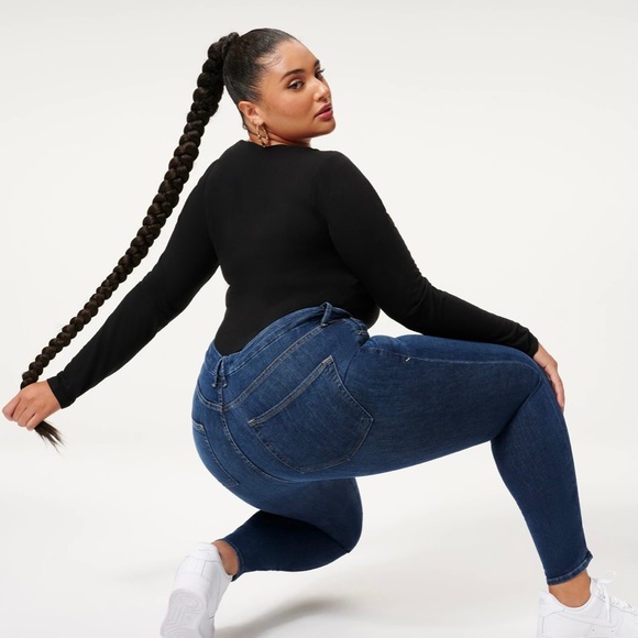 Good American Denim - Good American Good Waist Crop Leg jeans, size 22